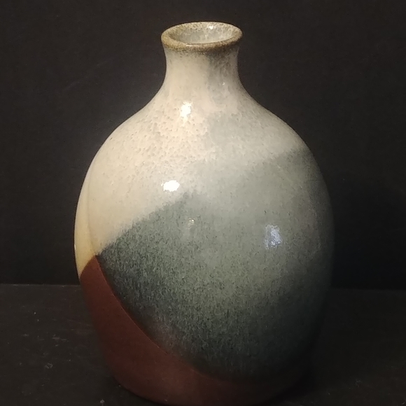 Vtg POTTERY CRAFT USA Glazed Studio Art Vase 5" - Picture 6 of 6